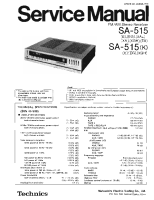 Technics - SA-515 - Service manual 
